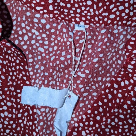 🛍️ Red & White Vintage Inspired Dress Nwt - Picture 5 of 5